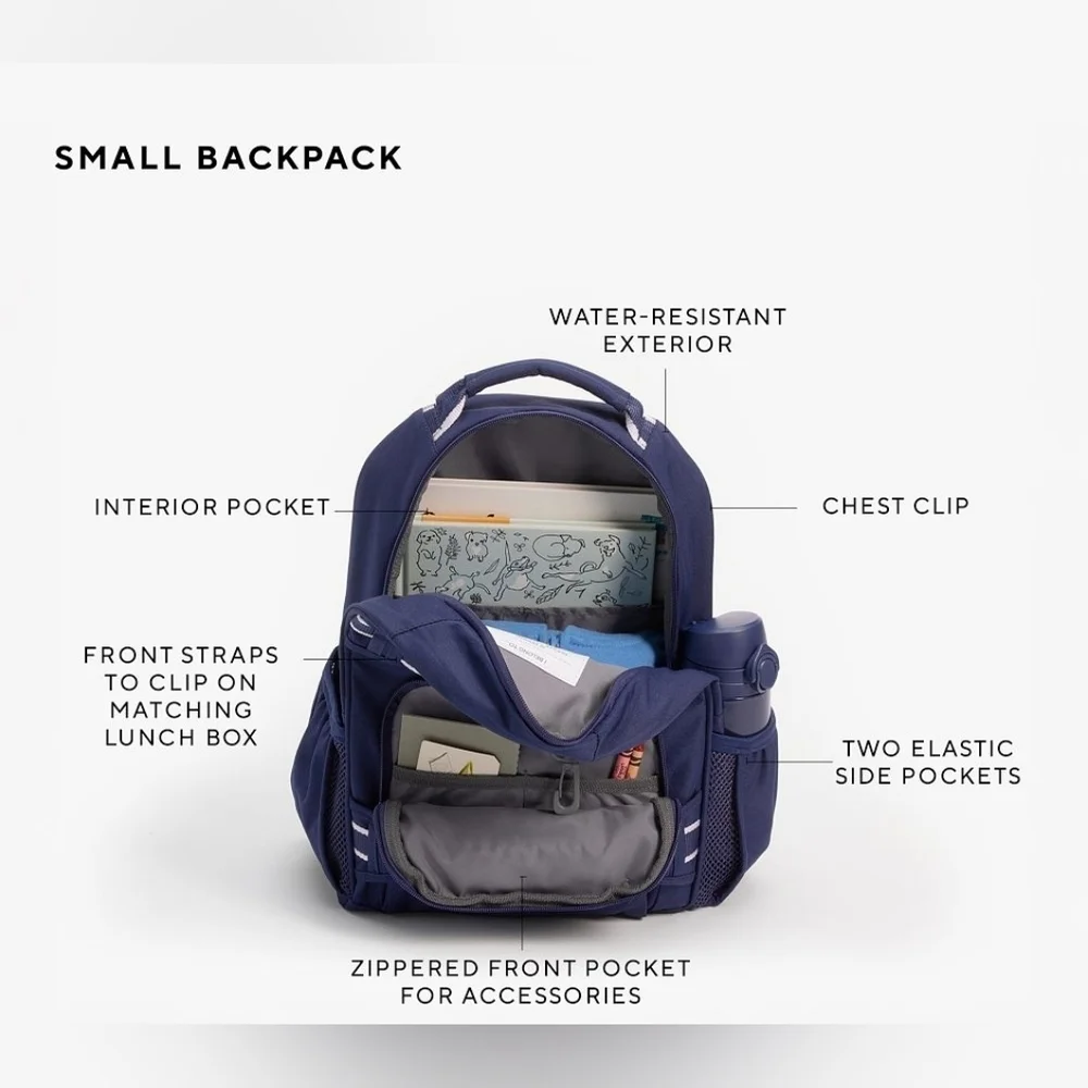 Pottery Barn Kids Mackenzie Navy Solar System Glow-in-the-Dark Backpack - Small
